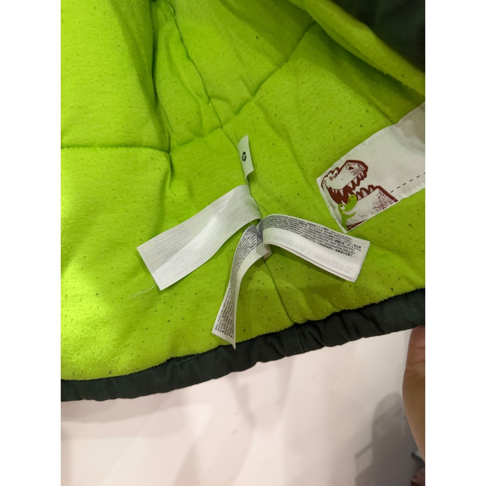 Disney Store The Good Dinosaur Arlo Green Hooded Field Jacket Kids Size 5/6 - Picture 7 of 7